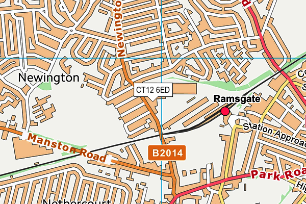 CT12 6ED map - OS VectorMap District (Ordnance Survey) CT12 6ED map - OS VectorMap District (Ordnance Survey)