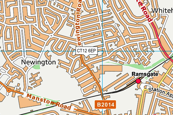 CT12 6EP map - OS VectorMap District (Ordnance Survey) CT12 6EP map - OS VectorMap District (Ordnance Survey)
