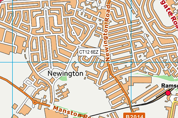 CT12 6EZ map - OS VectorMap District (Ordnance Survey) CT12 6EZ map - OS VectorMap District (Ordnance Survey)