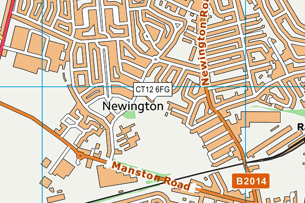 CT12 6FG map - OS VectorMap District (Ordnance Survey) CT12 6FG map - OS VectorMap District (Ordnance Survey)