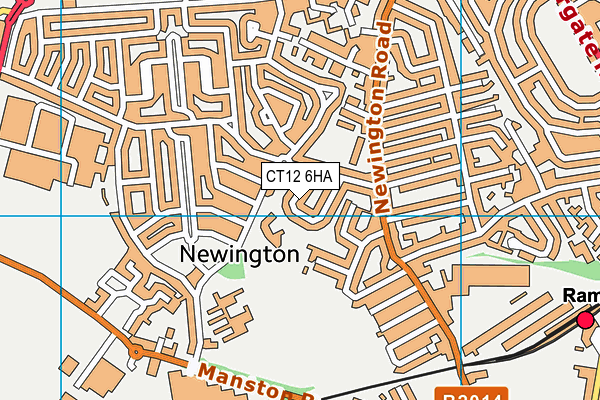 CT12 6HA map - OS VectorMap District (Ordnance Survey) CT12 6HA map - OS VectorMap District (Ordnance Survey)