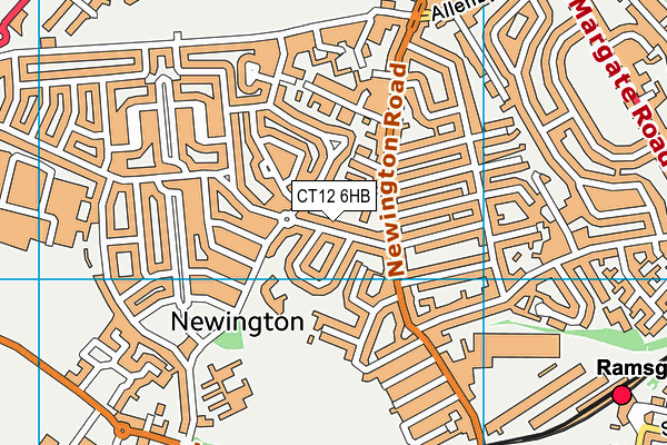 CT12 6HB map - OS VectorMap District (Ordnance Survey) CT12 6HB map - OS VectorMap District (Ordnance Survey)
