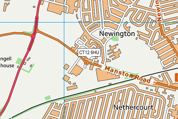 CT12 6HU map - OS VectorMap District (Ordnance Survey) CT12 6HU map - OS VectorMap District (Ordnance Survey)