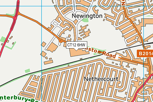 CT12 6HW map - OS VectorMap District (Ordnance Survey) CT12 6HW map - OS VectorMap District (Ordnance Survey)