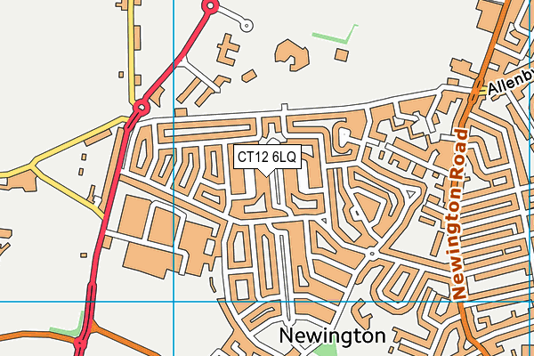 CT12 6LQ map - OS VectorMap District (Ordnance Survey) CT12 6LQ map - OS VectorMap District (Ordnance Survey)
