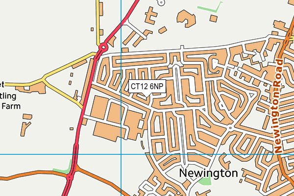 CT12 6NP map - OS VectorMap District (Ordnance Survey) CT12 6NP map - OS VectorMap District (Ordnance Survey)