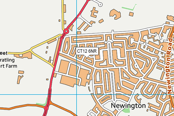 CT12 6NR map - OS VectorMap District (Ordnance Survey) CT12 6NR map - OS VectorMap District (Ordnance Survey)
