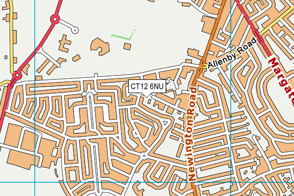 CT12 6NU map - OS VectorMap District (Ordnance Survey) CT12 6NU map - OS VectorMap District (Ordnance Survey)
