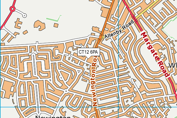 CT12 6PA map - OS VectorMap District (Ordnance Survey) CT12 6PA map - OS VectorMap District (Ordnance Survey)
