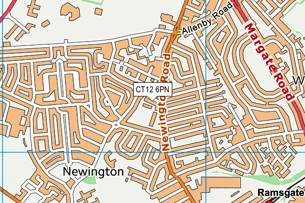 CT12 6PN map - OS VectorMap District (Ordnance Survey) CT12 6PN map - OS VectorMap District (Ordnance Survey)