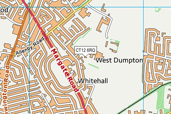 CT12 6RQ map - OS VectorMap District (Ordnance Survey) CT12 6RQ map - OS VectorMap District (Ordnance Survey)