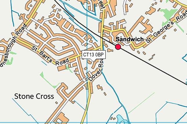 CT13 0BP map - OS VectorMap District (Ordnance Survey) CT13 0BP map - OS VectorMap District (Ordnance Survey)