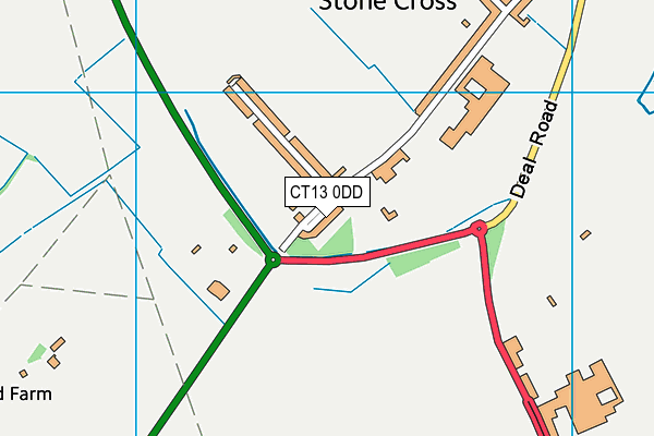 CT13 0DD map - OS VectorMap District (Ordnance Survey) CT13 0DD map - OS VectorMap District (Ordnance Survey)