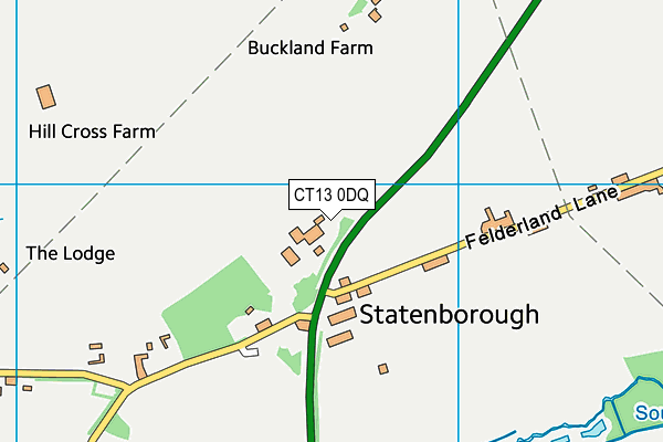 CT13 0DQ map - OS VectorMap District (Ordnance Survey) CT13 0DQ map - OS VectorMap District (Ordnance Survey)