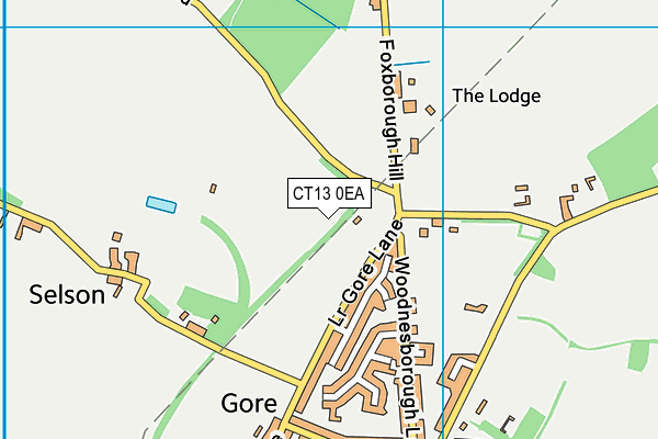 CT13 0EA map - OS VectorMap District (Ordnance Survey) CT13 0EA map - OS VectorMap District (Ordnance Survey)