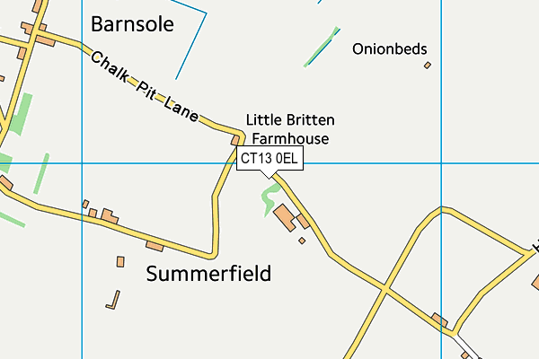 CT13 0EL map - OS VectorMap District (Ordnance Survey) CT13 0EL map - OS VectorMap District (Ordnance Survey)