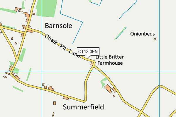 CT13 0EN map - OS VectorMap District (Ordnance Survey) CT13 0EN map - OS VectorMap District (Ordnance Survey)