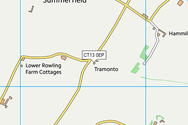 CT13 0EP map - OS VectorMap District (Ordnance Survey) CT13 0EP map - OS VectorMap District (Ordnance Survey)