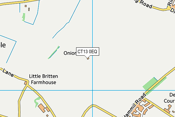 CT13 0EQ map - OS VectorMap District (Ordnance Survey) CT13 0EQ map - OS VectorMap District (Ordnance Survey)