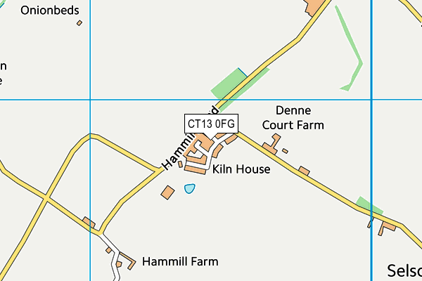 CT13 0FG map - OS VectorMap District (Ordnance Survey) CT13 0FG map - OS VectorMap District (Ordnance Survey)