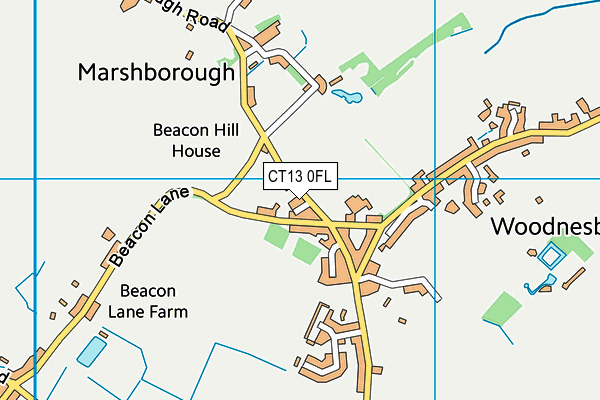 CT13 0FL map - OS VectorMap District (Ordnance Survey) CT13 0FL map - OS VectorMap District (Ordnance Survey)