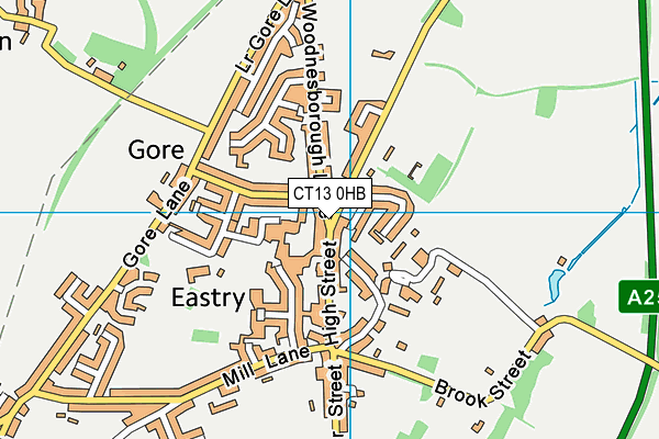 CT13 0HB map - OS VectorMap District (Ordnance Survey) CT13 0HB map - OS VectorMap District (Ordnance Survey)