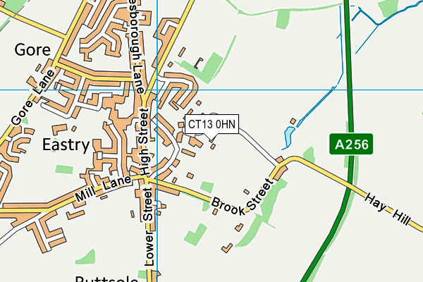 CT13 0HN map - OS VectorMap District (Ordnance Survey) CT13 0HN map - OS VectorMap District (Ordnance Survey)