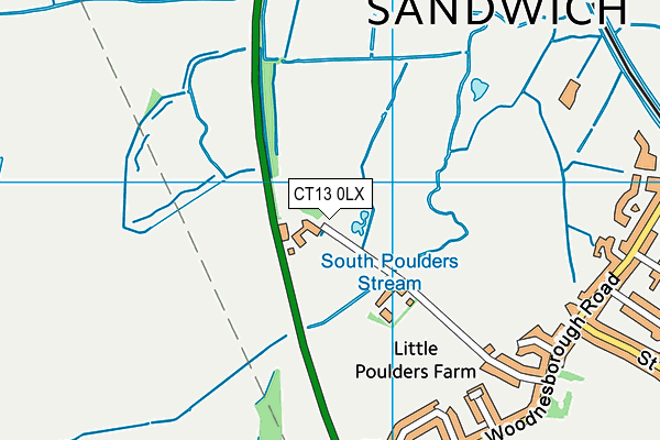 CT13 0LX map - OS VectorMap District (Ordnance Survey) CT13 0LX map - OS VectorMap District (Ordnance Survey)