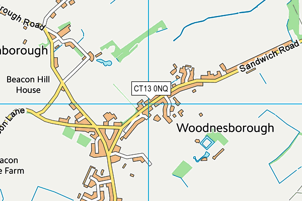 CT13 0NQ map - OS VectorMap District (Ordnance Survey) CT13 0NQ map - OS VectorMap District (Ordnance Survey)