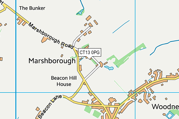 CT13 0PG map - OS VectorMap District (Ordnance Survey) CT13 0PG map - OS VectorMap District (Ordnance Survey)