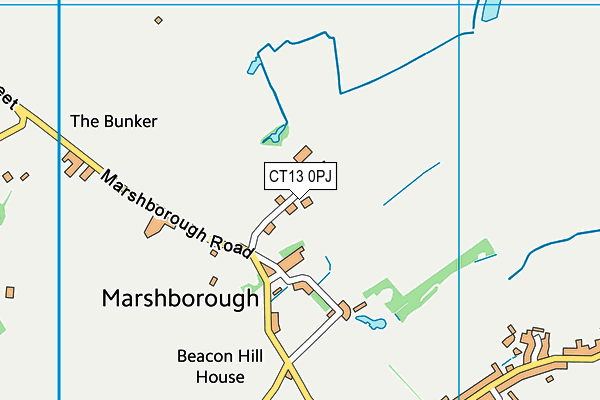 CT13 0PJ map - OS VectorMap District (Ordnance Survey) CT13 0PJ map - OS VectorMap District (Ordnance Survey)