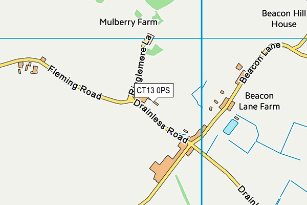 CT13 0PS map - OS VectorMap District (Ordnance Survey) CT13 0PS map - OS VectorMap District (Ordnance Survey)