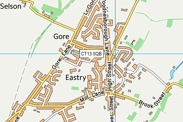 CT13 0QB map - OS VectorMap District (Ordnance Survey) CT13 0QB map - OS VectorMap District (Ordnance Survey)