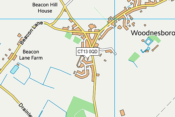 CT13 0QD map - OS VectorMap District (Ordnance Survey) CT13 0QD map - OS VectorMap District (Ordnance Survey)