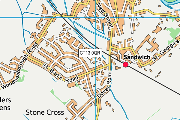 CT13 0QR map - OS VectorMap District (Ordnance Survey) CT13 0QR map - OS VectorMap District (Ordnance Survey)