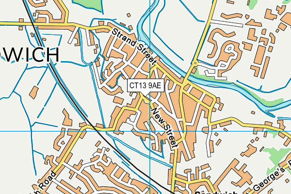 CT13 9AE map - OS VectorMap District (Ordnance Survey) CT13 9AE map - OS VectorMap District (Ordnance Survey)