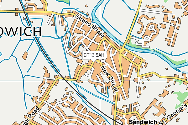 CT13 9AH map - OS VectorMap District (Ordnance Survey) CT13 9AH map - OS VectorMap District (Ordnance Survey)