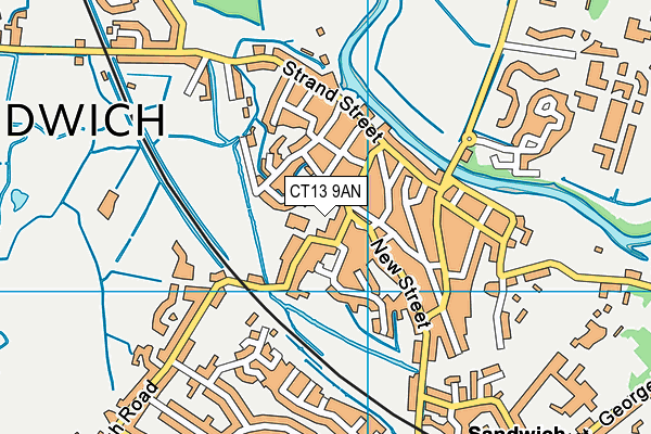 CT13 9AN map - OS VectorMap District (Ordnance Survey) CT13 9AN map - OS VectorMap District (Ordnance Survey)