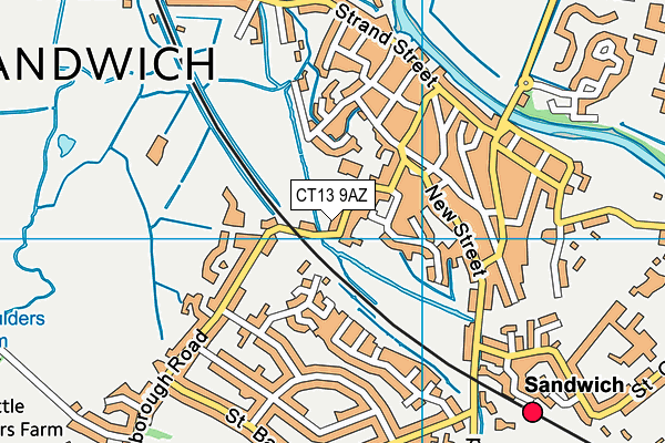 CT13 9AZ map - OS VectorMap District (Ordnance Survey) CT13 9AZ map - OS VectorMap District (Ordnance Survey)