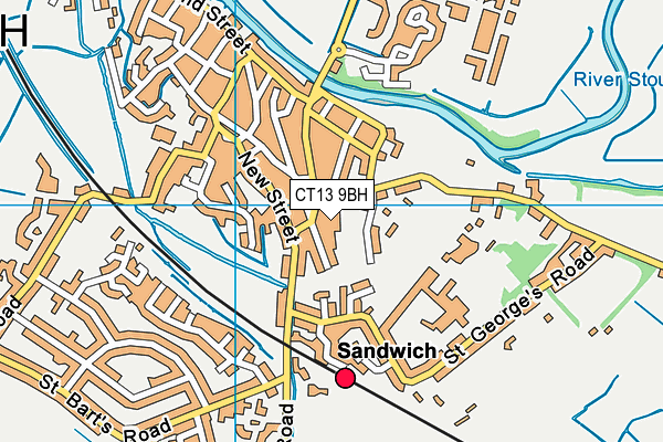 CT13 9BH map - OS VectorMap District (Ordnance Survey) CT13 9BH map - OS VectorMap District (Ordnance Survey)