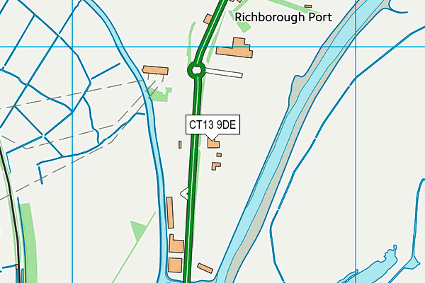 CT13 9DE map - OS VectorMap District (Ordnance Survey) CT13 9DE map - OS VectorMap District (Ordnance Survey)