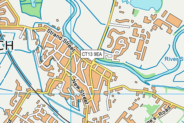 CT13 9EA map - OS VectorMap District (Ordnance Survey) CT13 9EA map - OS VectorMap District (Ordnance Survey)