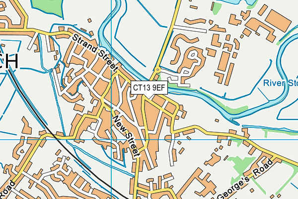 CT13 9EF map - OS VectorMap District (Ordnance Survey) CT13 9EF map - OS VectorMap District (Ordnance Survey)