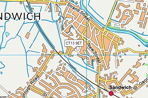 CT13 9ET map - OS VectorMap District (Ordnance Survey) CT13 9ET map - OS VectorMap District (Ordnance Survey)