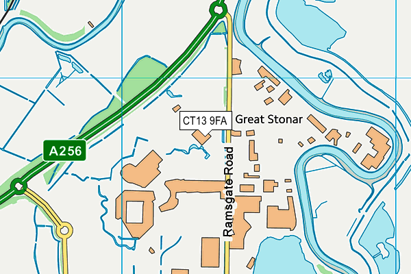 CT13 9FA map - OS VectorMap District (Ordnance Survey) CT13 9FA map - OS VectorMap District (Ordnance Survey)