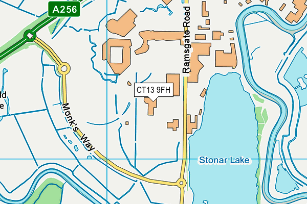 CT13 9FH map - OS VectorMap District (Ordnance Survey) CT13 9FH map - OS VectorMap District (Ordnance Survey)