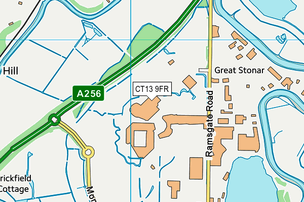 CT13 9FR map - OS VectorMap District (Ordnance Survey) CT13 9FR map - OS VectorMap District (Ordnance Survey)
