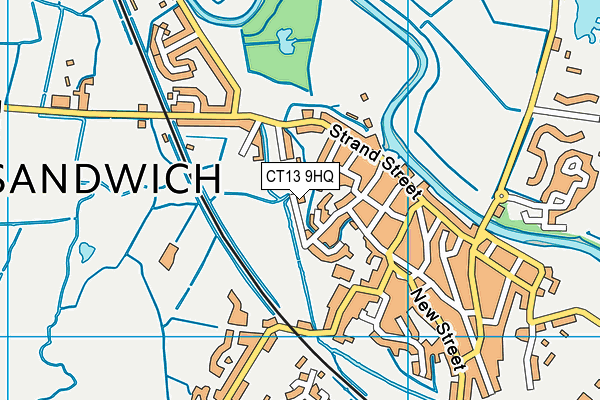 CT13 9HQ map - OS VectorMap District (Ordnance Survey) CT13 9HQ map - OS VectorMap District (Ordnance Survey)