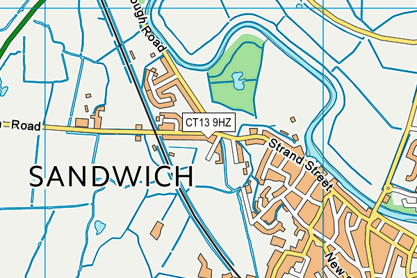 CT13 9HZ map - OS VectorMap District (Ordnance Survey) CT13 9HZ map - OS VectorMap District (Ordnance Survey)