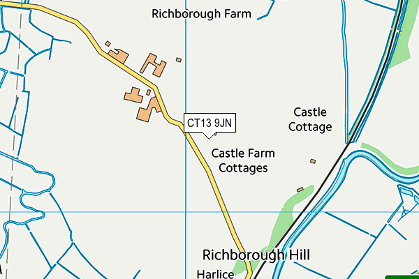 CT13 9JN map - OS VectorMap District (Ordnance Survey) CT13 9JN map - OS VectorMap District (Ordnance Survey)